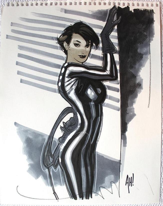 Selina Kyle / Catwoman by Adam Hughes Comic Art